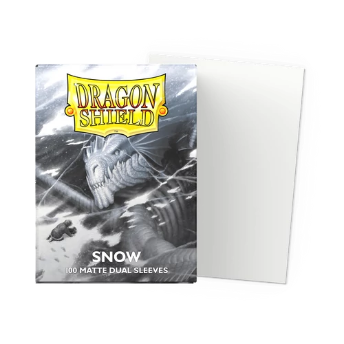 Dragon Shield Dual Sleeve - Snow Matte