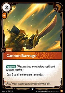 Cannon Barrage FOIL