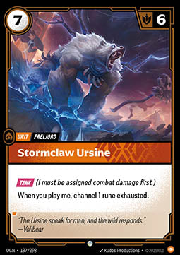 Stormclaw Ursine FOIL