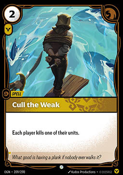 Cull the Weak