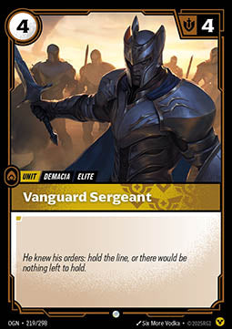 Vanguard Sergeant FOIL